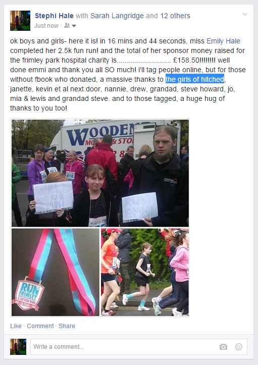 16.44 *UPDATED with total raised and huge thanks*