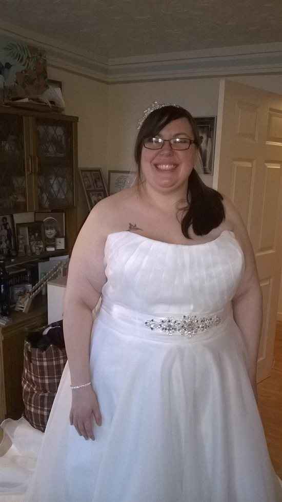 I picked my dress up