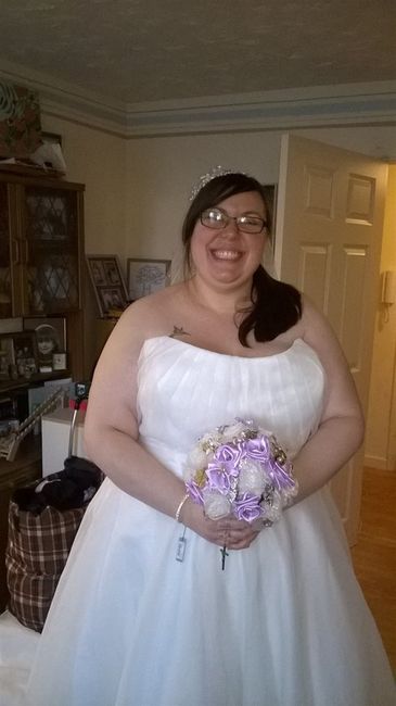 I picked my dress up