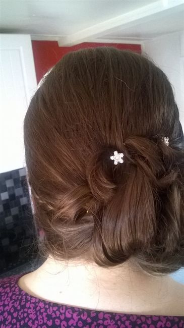 Hair and make up trial and bridesmaid dress shopping