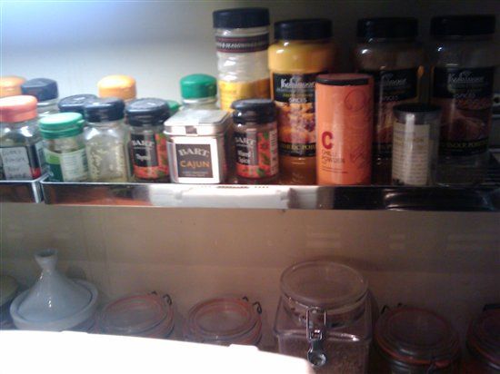 Re: Storage ideas- spices/herbs and booze