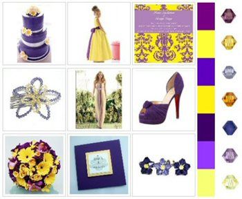 Re: Wedding colours? ..... Purple & ........?