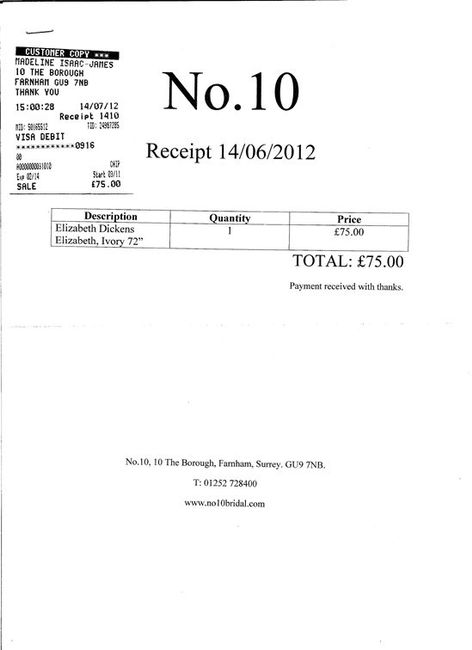 Never Worn - Elizabeth Dickens Fingetip 72 - Paid £75 - For Sale £45