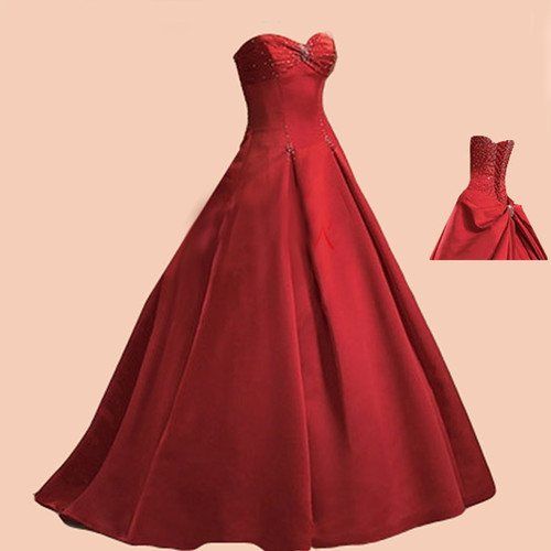 Red Wedding Dress/ Prom dress