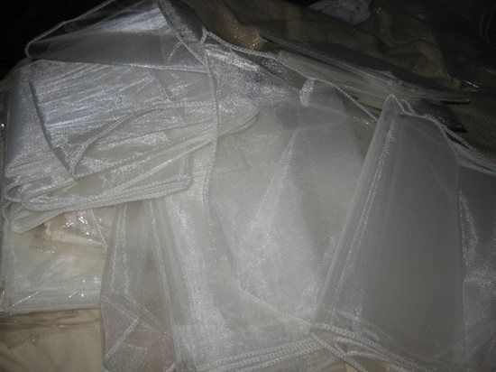 45 IVORY ORGANZA SASHES