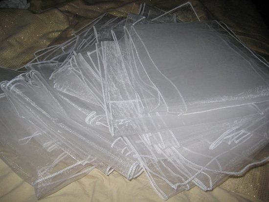 19 PURE WHITE ORGANZA SASHES