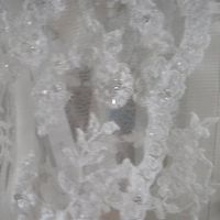 ALFRED ANGELO BOLERO 1741 IVORY EMBROIDERED LACE AND SEQUINS SIZE 8-10