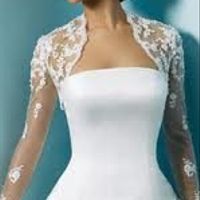 ALFRED ANGELO BOLERO 1741 IVORY EMBROIDERED LACE AND SEQUINS SIZE 8-10