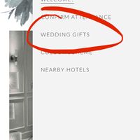 How do i add a link of my gift list/registry to the wedding website? - 1