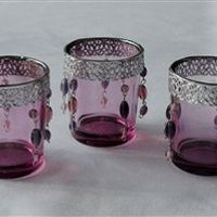Three tier cake stand, table no/menu holders, tealight holders