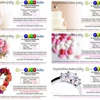 Re: Charity lottery wedding favours