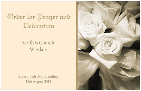 Re: Wedding Blessing - responses in Church