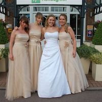FOR SALE 3X CHAMPAGNE BRIDESMAIDS DRESSES