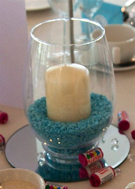 Vases, mirror plates and decorative gravel for sale with photos!!