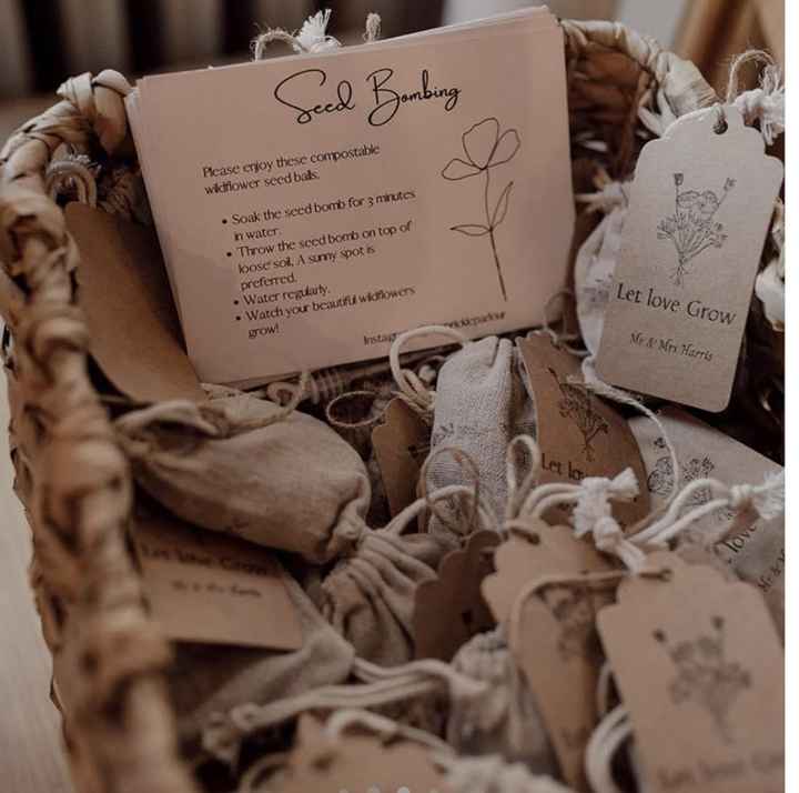 Wedding favours - Seed Bombs - 1