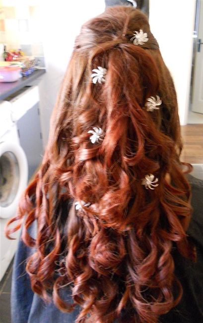 Re: OMs show me your wedding hair!