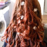 Re: OMs show me your wedding hair!