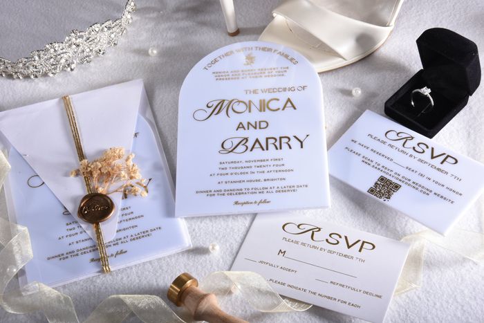 i want to have these luxury invitations made. Do you think white or black? 2