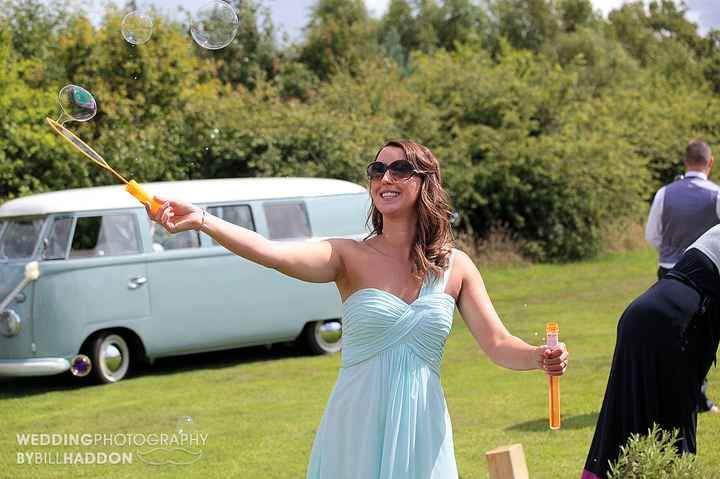 Bubbles at Wedding Reception - 3