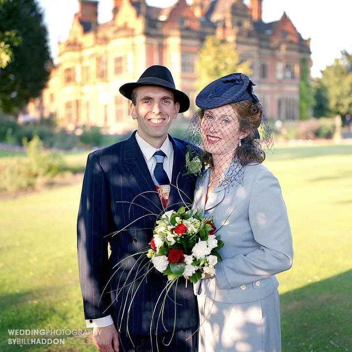 World war 2 gothic theme wedding - 10