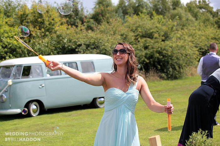 Bubbles at Wedding Reception 3
