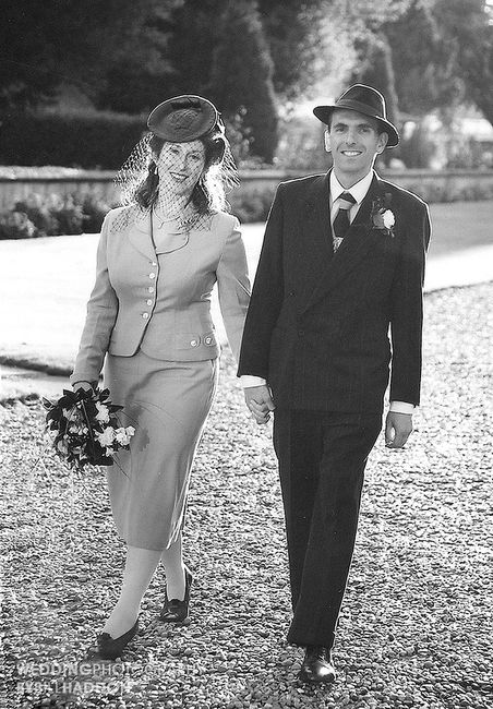 World war 2 gothic theme wedding 9