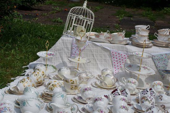 Job lot, everything you need for a country / shabby chic / relaxed / barn wedding.  ** look pretty p