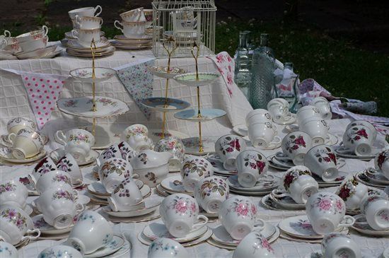 Job lot, everything you need for a country / shabby chic / relaxed / barn wedding.  ** look pretty p