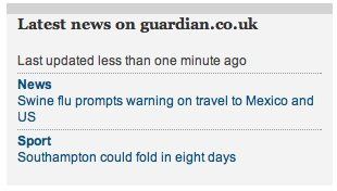 Re: "I think swine flu is very different from a normal flu because I just couldn't get out of bed."