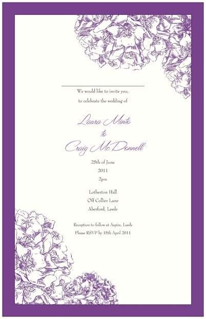 Re: Our wedding invites *flash*