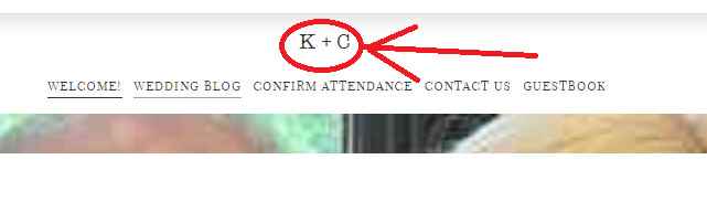 Editing the top of the web ste - 1