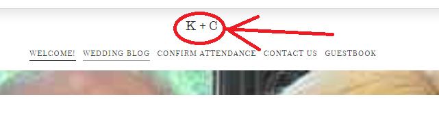 Editing the top of the web ste - 1