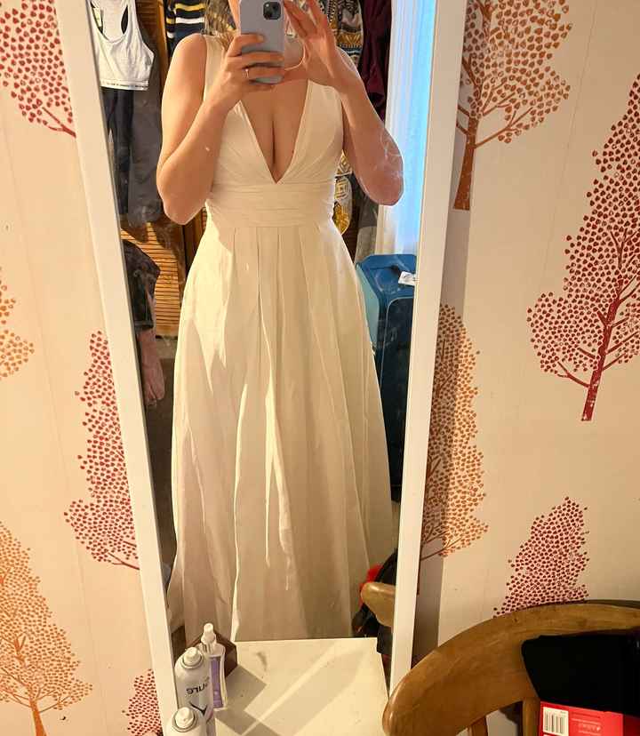 Deep v neckline modification - 2