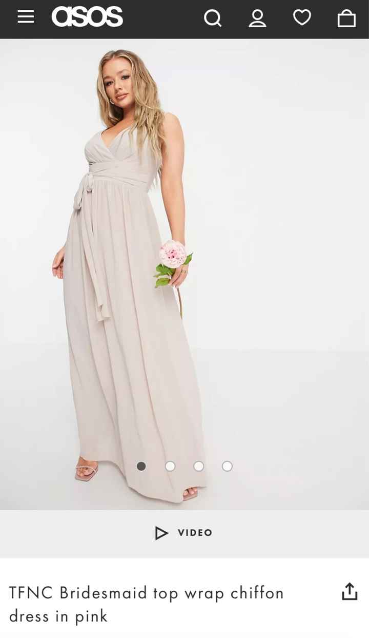 Help! Searching for size 16 Asos bridesmaids dress… - 1