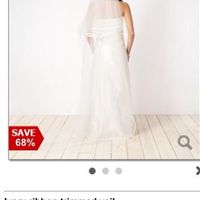 Debenhams full length veil in sale!