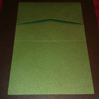 Re: Green pocket fold invites by CARDS AND POCKETS