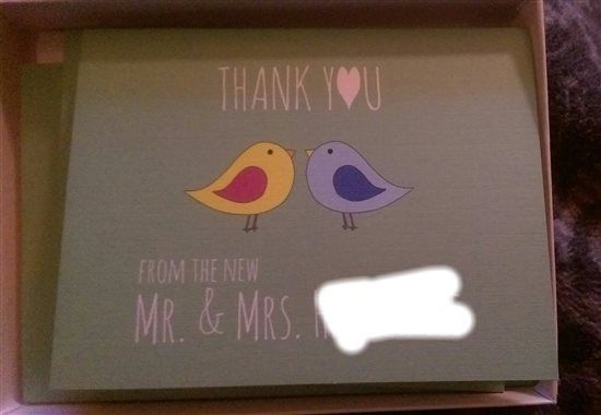 Thankyou cards have arrived!
