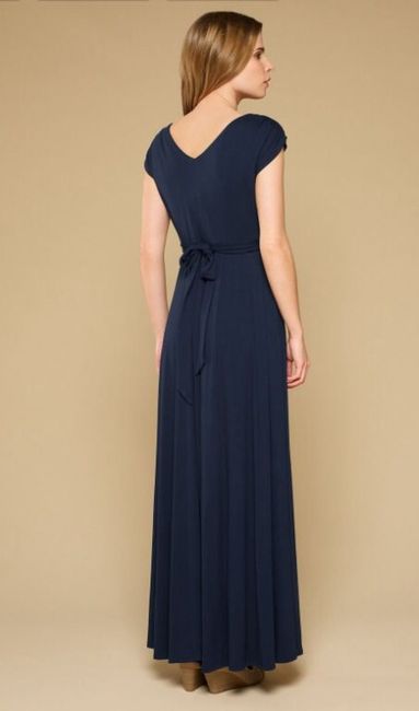 Re: Navy blue bridesmaid dress help