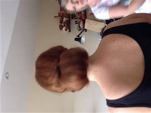 Wedding hair FLASH...it doesn't look like a lump of poo anymore!!