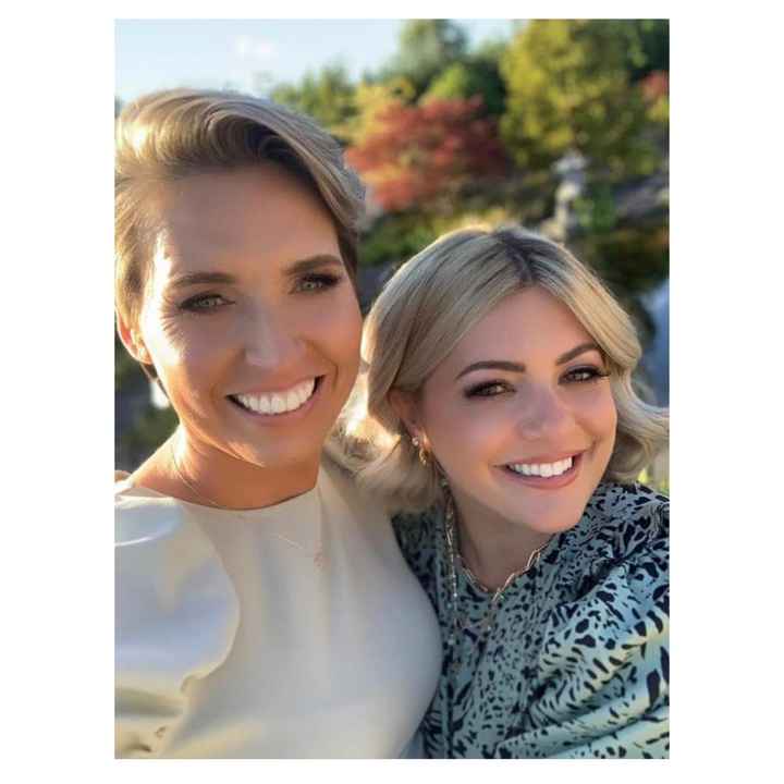 :) Us at a recent wedding - gave us an opportunity to see what makeup we liked :)