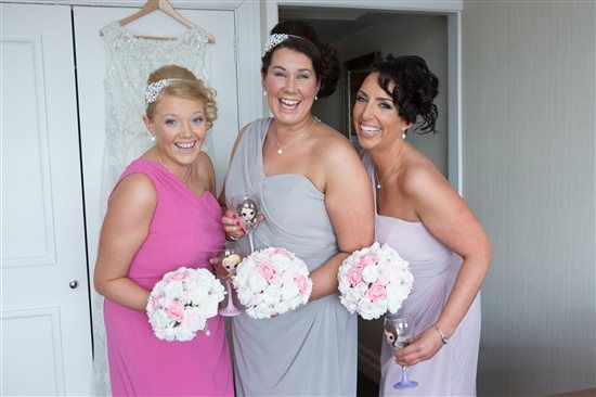 We got married! Lots of flashes!