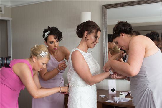 We got married! Lots of flashes!