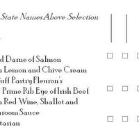 Re: Invitations with menu choices