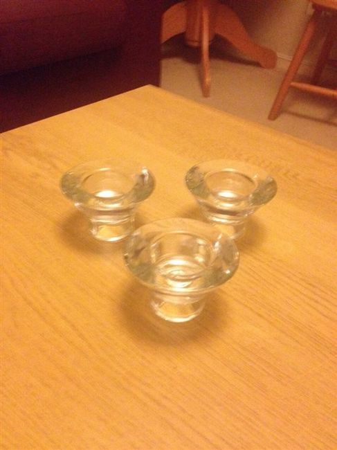 Sweet jars, led tealights, tealight holders and various items for sale