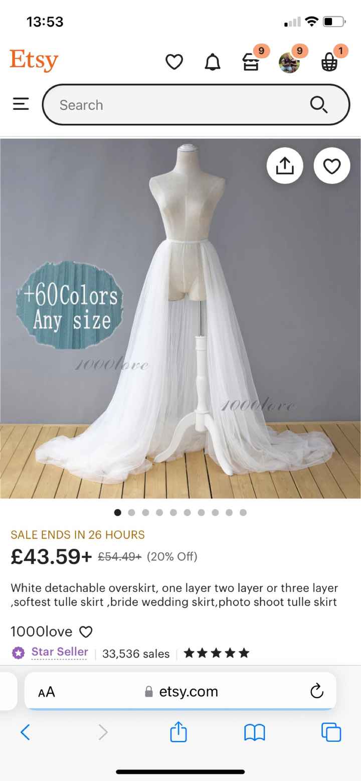 Wedding dress overskirt or not Help!!! - 3