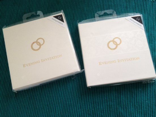150 Evening invitations Pack of 10 = total of 15 packs  Marks & Spencers - new