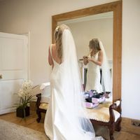 Re: Down hair with veil ideas