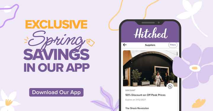 Exclusive App Spring Savings: Up to 50% off your wedding! 🌷 - 1