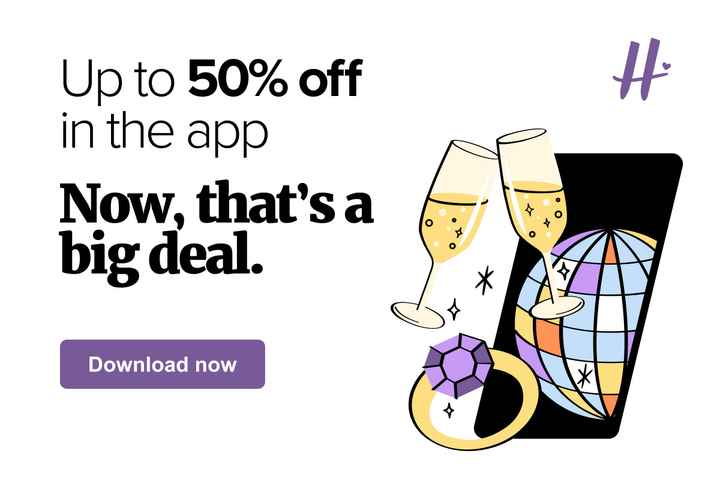 Up to 50% off in the app! Now, that's a big deal. 💜🤑 - 1