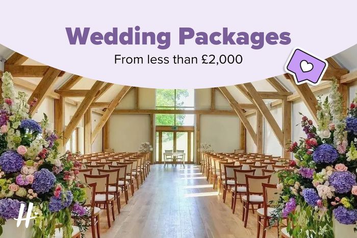 Wedding packages from less than £2,000! 🤑 1
